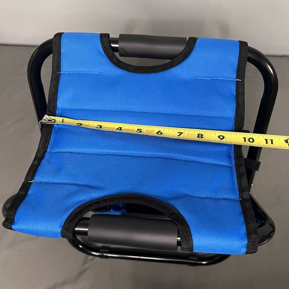 Busch Light Blue Hiking/Camping Backpack Chair Combo Storage Pockets 12x10x17” - Picture 5 of 8